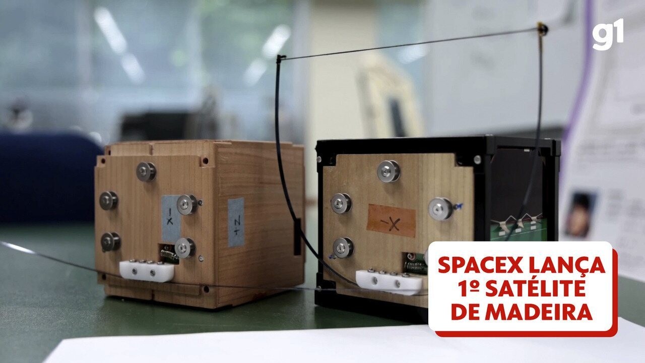 SpaceX lança 1º satélite de madeira do mundo, feito por japoneses