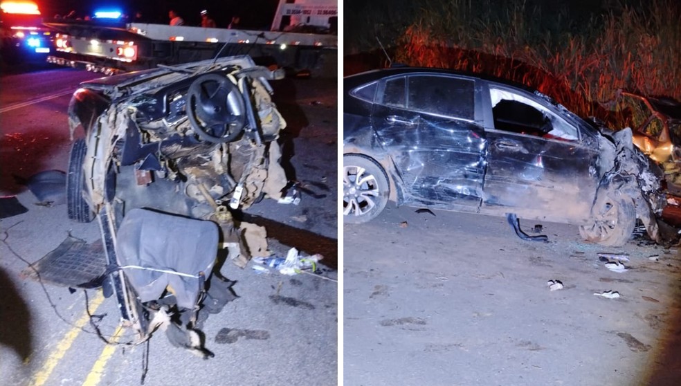 Casal e criança morrem em acidente na BR-116, em Padre Paraíso — Foto: Redes sociais