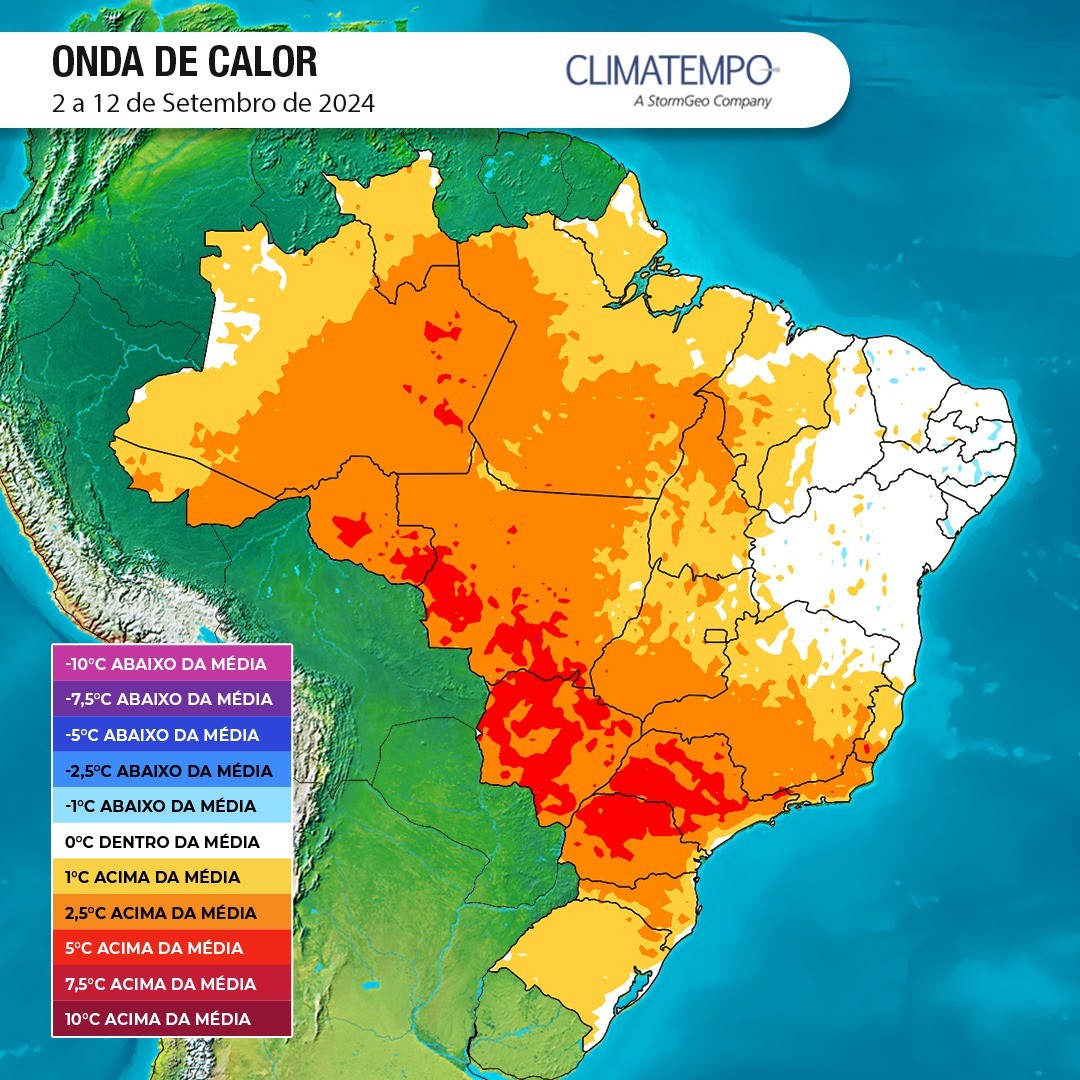 MS enfrenta nova onda de calor com baixa umidade do ar e temperaturas em até 40 °C