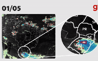 Imagens mostram evolu��o dos sete dias de chuvas que colocaram o Rio Grande do Sul em calamidade