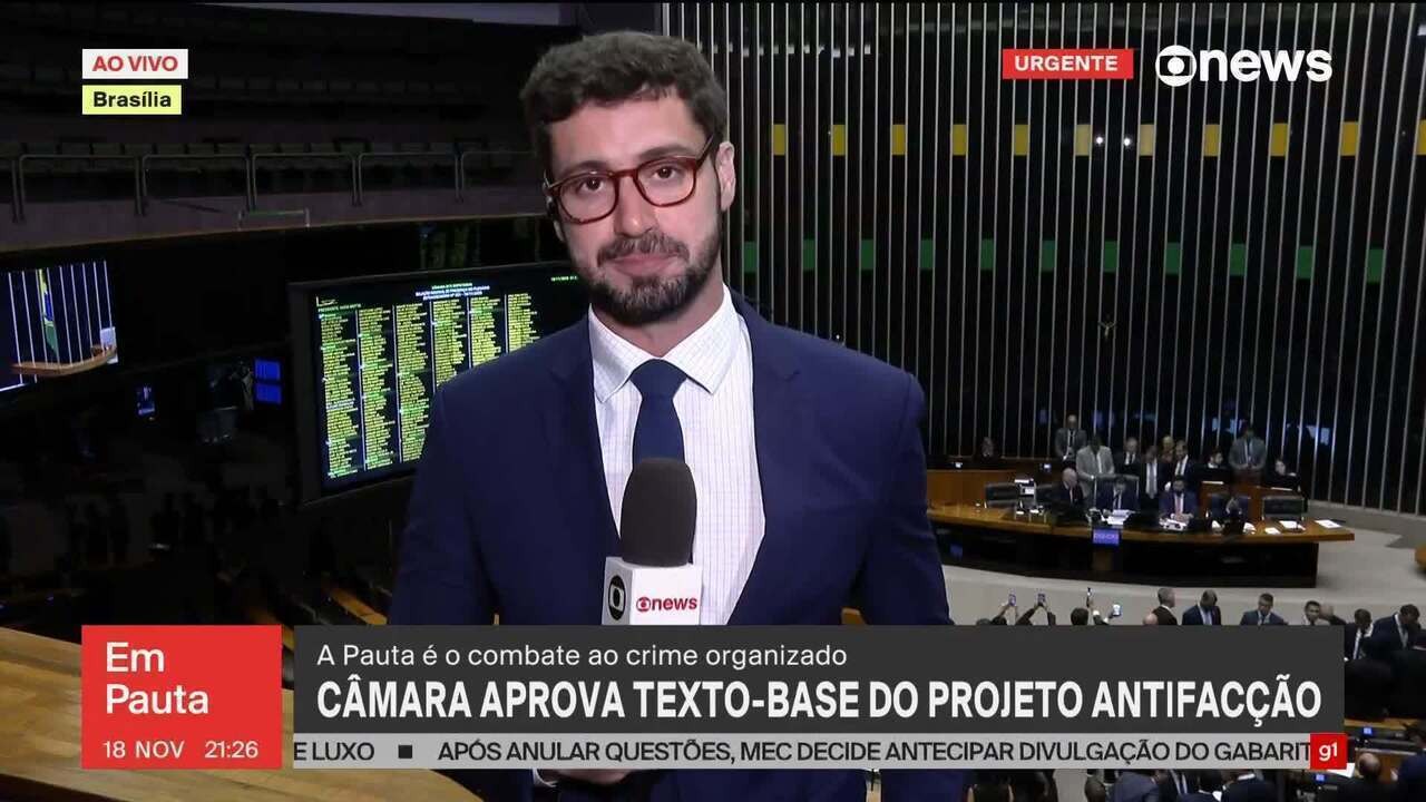 Câmara aprova Projeto Antifacção para combate ao crime organizado: como votaram partidos e deputados