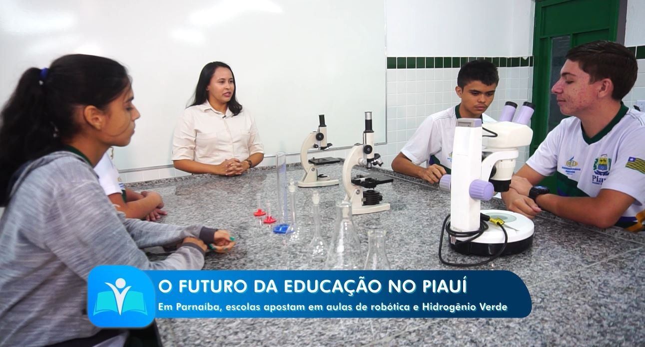 Profissões do futuro: estudantes de escolas de tempo integral assistem a aulas sobre hidrogênio verde e robótica no Piauí