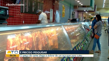 É preciso pesquisar: preço da carne pode dobrar de um açougue para outro em Palmas