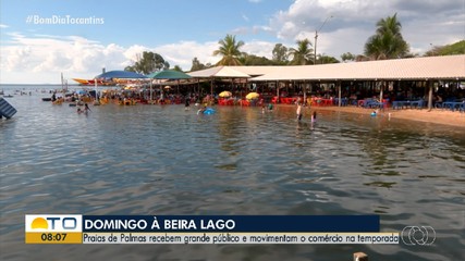 Palmas registra fim de semana com praias lotadas