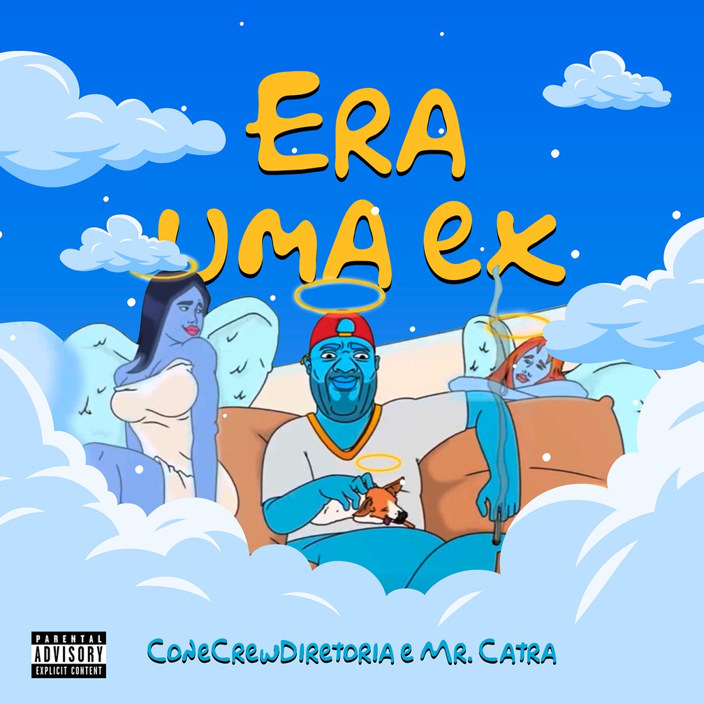 Capa do single 'Era uma ex', de Cone Crew Diretoria com Mr. Catra — Foto: Divulgação