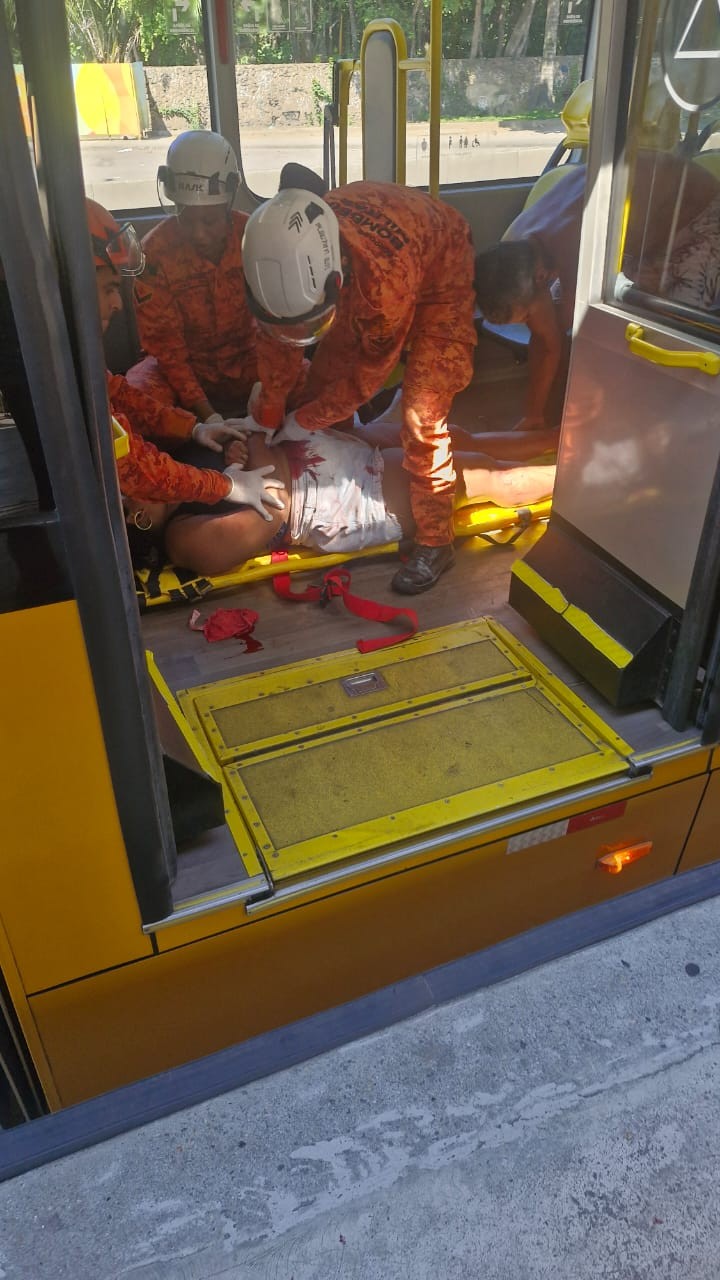 Mulher morre a facadas em assalto dentro do BRT 