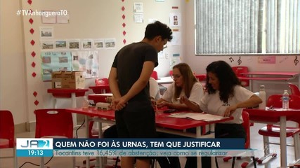 Tocantins teve 16,45% de abstenção; saiba como se regularizar
