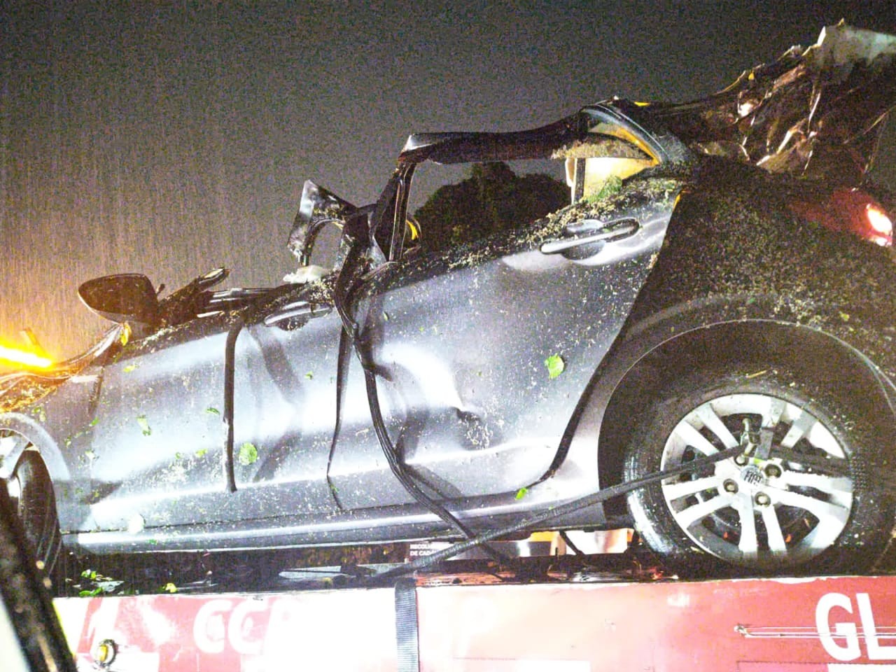 Árvore cai em cima de carro e deixa três mortos na Rodovia Rio-Santos, em Angra dos Reis