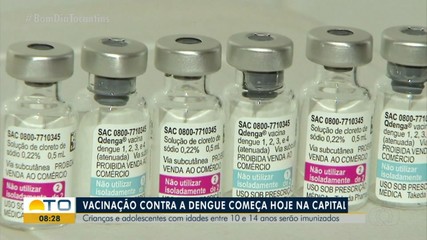 Vacinação contra dengue começa nesta quarta-feira (28) em Palmas