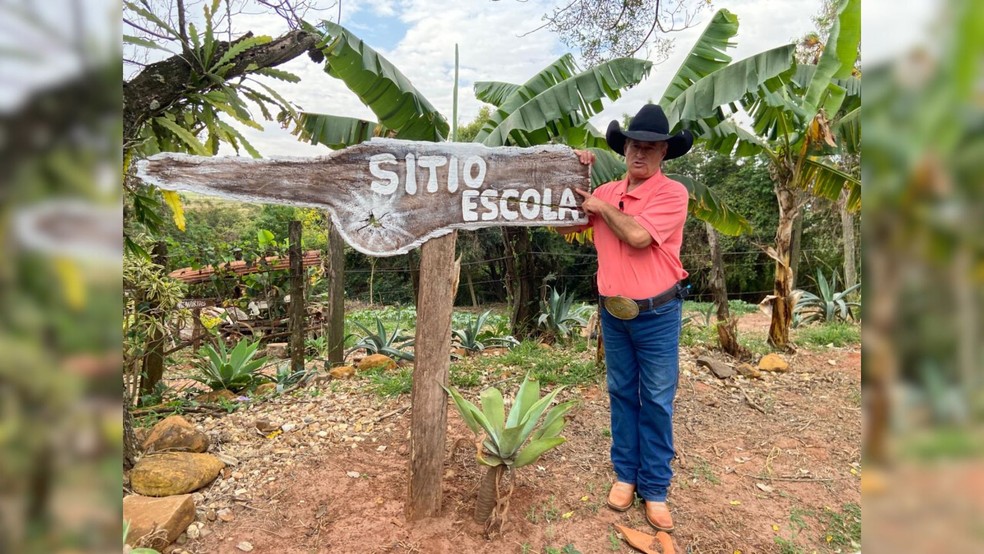 Projeto Sítio-Escola busca conscientizar as crianças sobre a natureza — Foto: Gabriel Castro/g1