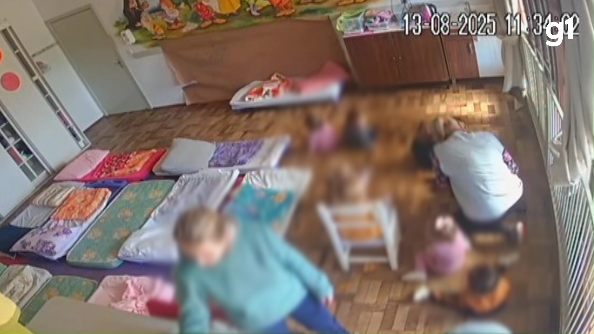 Câmeras flagram agressão a menina de 2 anos em escola do RS; caso seria o segundo registrado neste ano na instituição