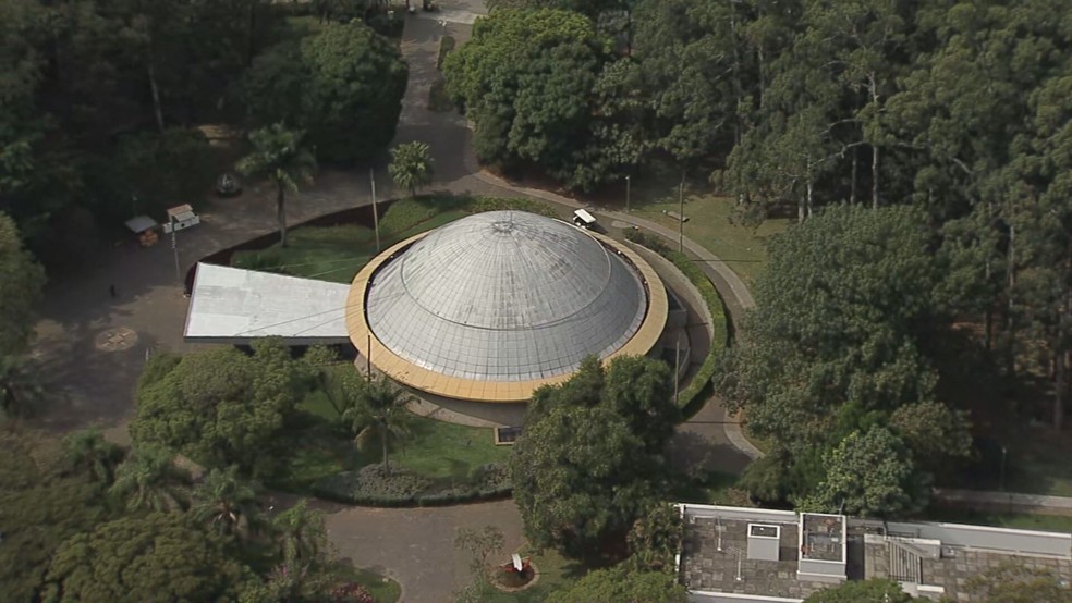 Planetário do Parque Ibirapuera, onde corpo da cantora Rita Lee será velado na quarta (10) — Foto: Reprodução/TV Globo