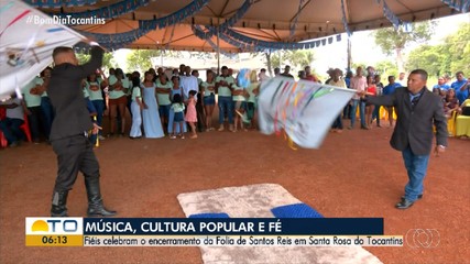 Fiés encerram celebração da Folia de Santos Reis em Santa Rosa do Tocantins