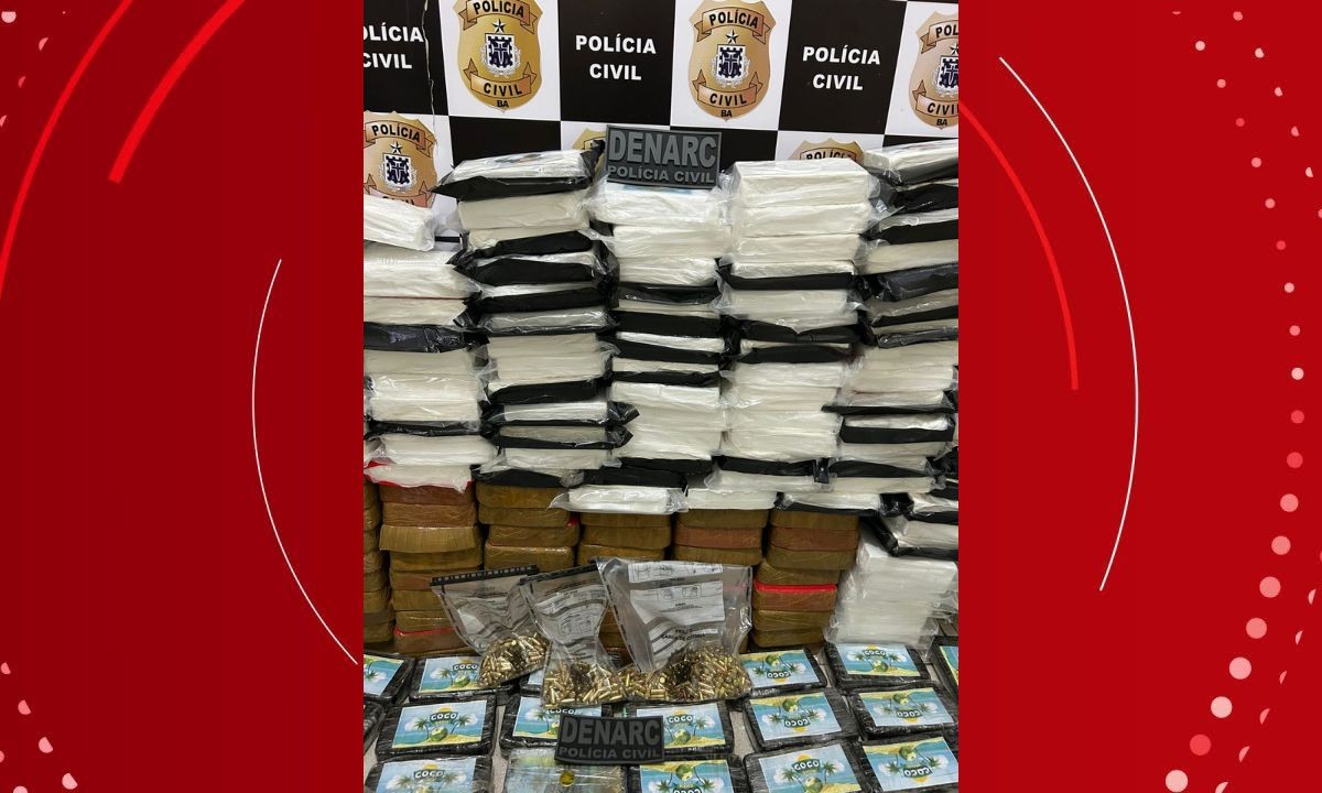 Duas pessoas são presas e 250 quilos de cocaína e crack apreendidos em Vitória da Conquista