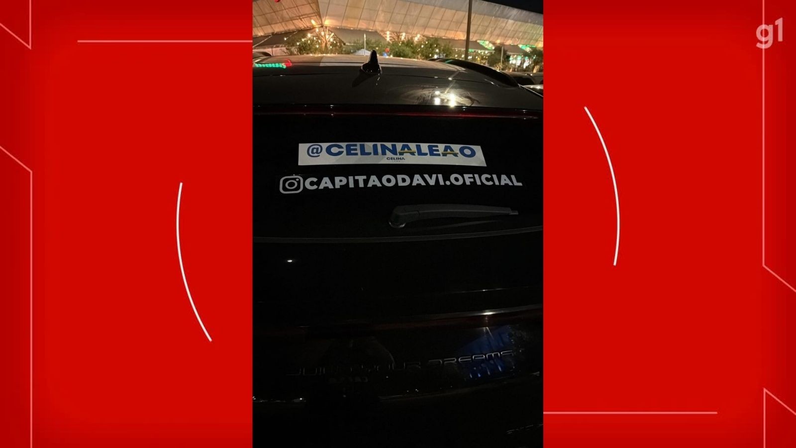Equipes adesivam carros com nomes de Celina Leão e pré-candidato à Câmara, sem aval dos donos, em área pública no DF
