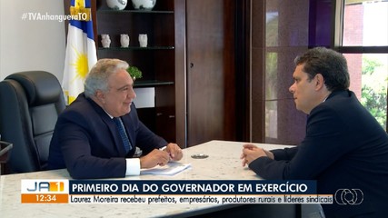 Laurez Moreira recebe apoiadores no primeiro dia como governador