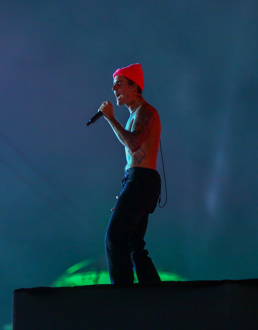 Justin Bieber se apresenta no terceiro dia de Rock in Rio 2022 — Foto: Agnews