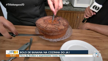 Confira o resultado do bolo de banana