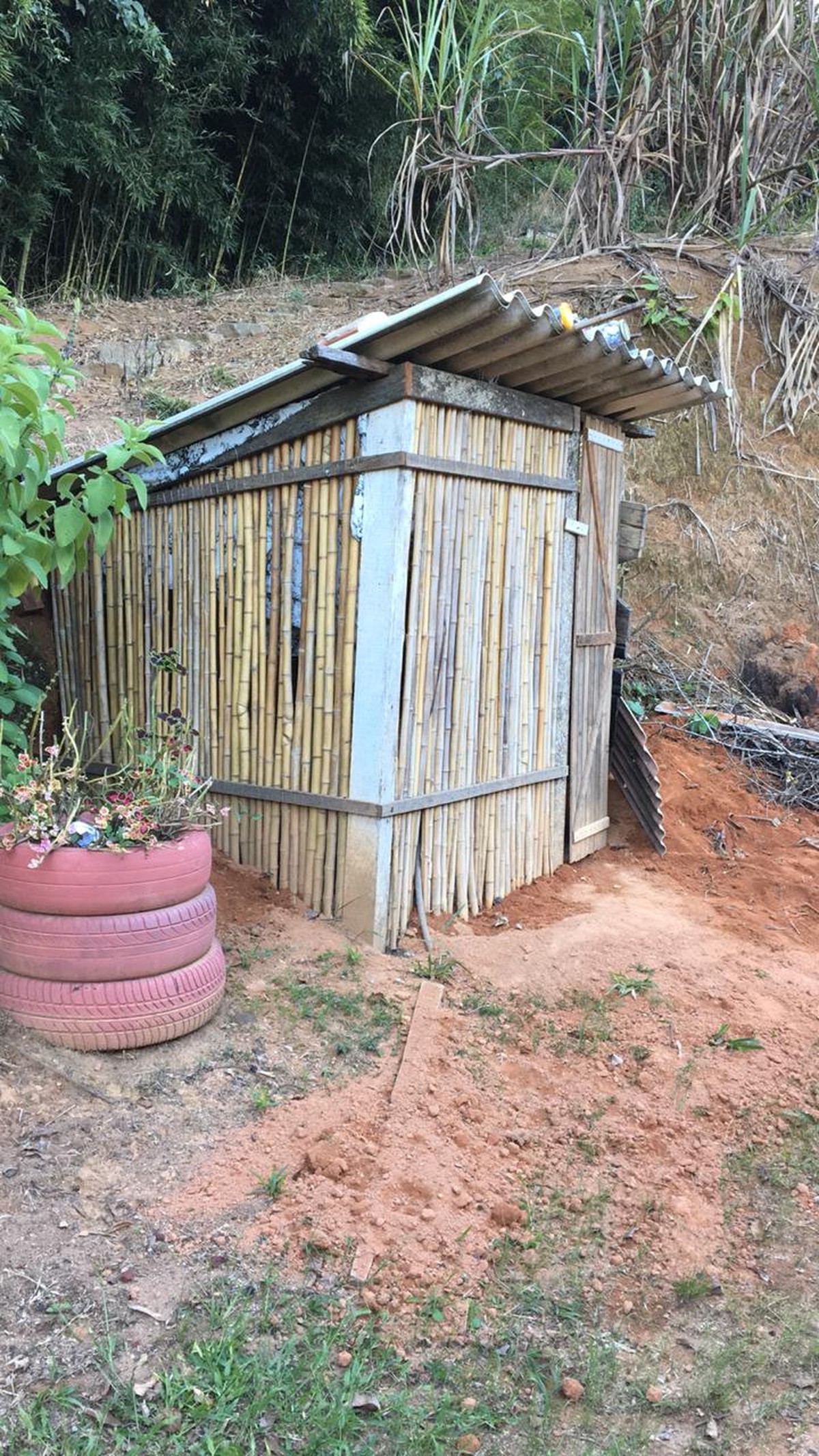 Caseiro constrói quartinho de bambu e comove filha que não tinha lugar