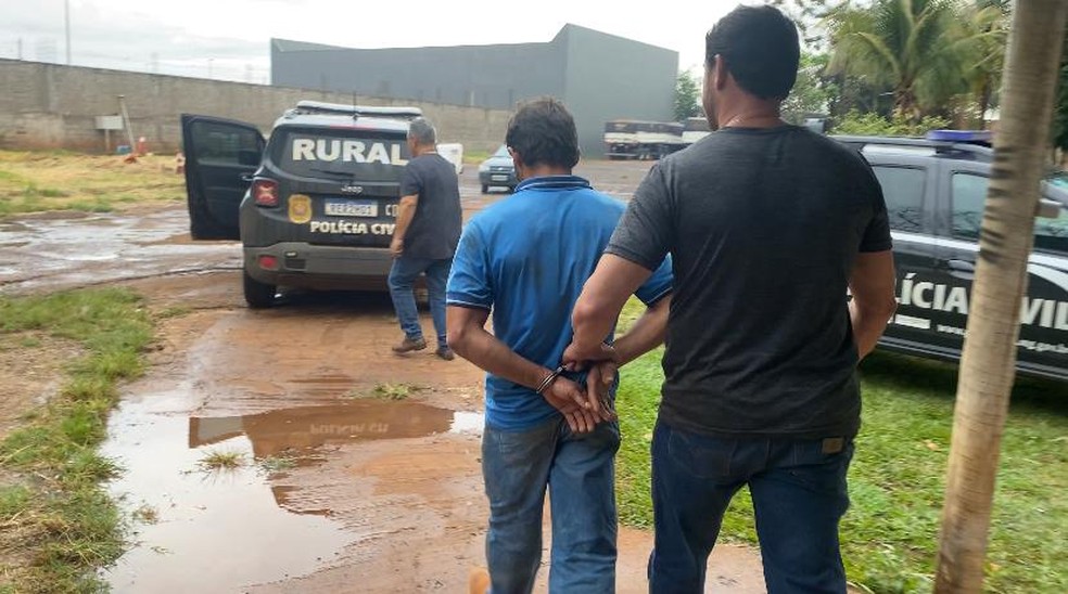 Dono lava jato preso Uberaba carga defensivos agrícolas roubados — Foto: Polícia Civil/Divulgação