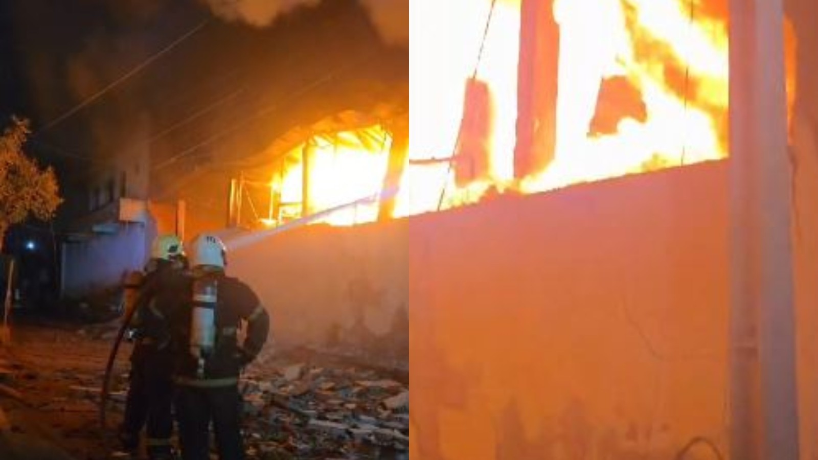 Incêndio atinge fábrica de velas em Juazeiro do Norte; vídeo