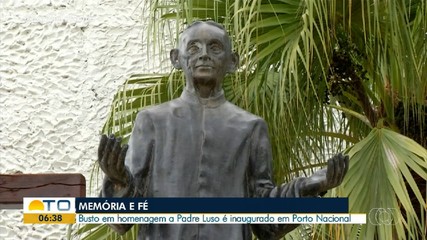 Estátua em homenagem a Padre Luso é inaugurada em Porto Nacional