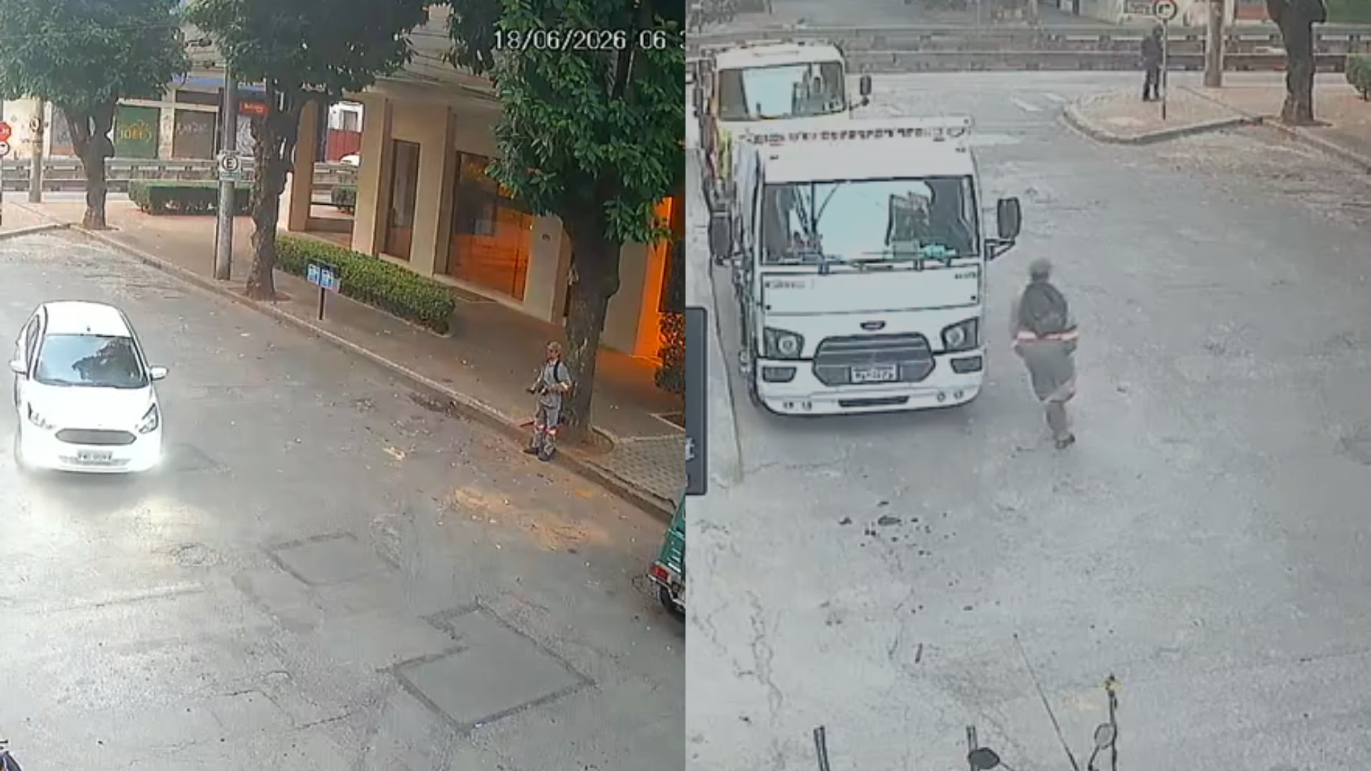 Homem é baleado ao chegar para trabalhar em obra no bairro Lourdes, em BH; câmeras registram ataque