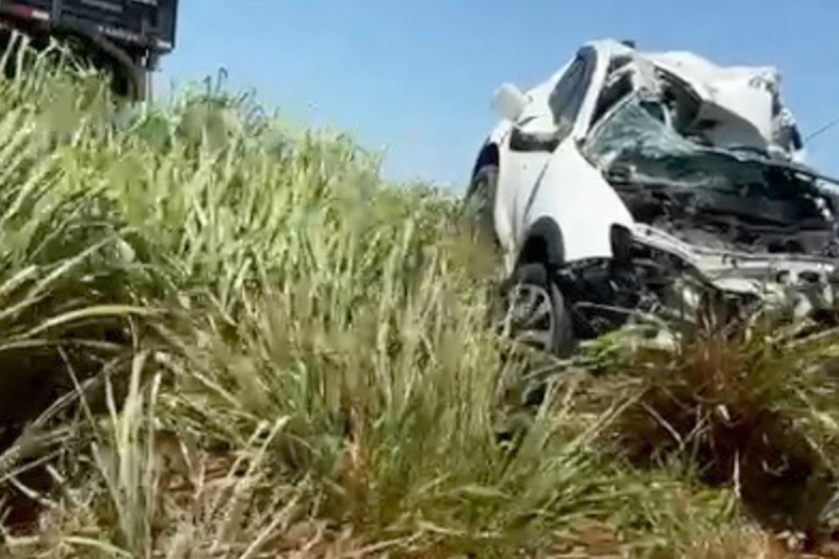 Motorista de carro morre em acidente com carreta na MS-295, próximo a Tacuru (MS)