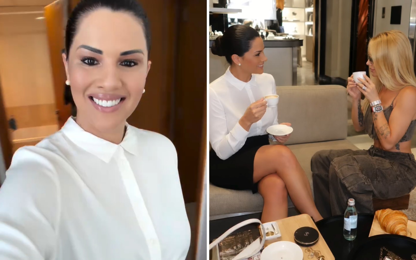 Aeromoça goiana viraliza após ‘entrevista de emprego’ com Virginia em Dubai