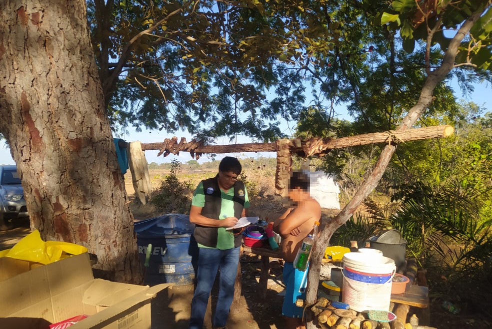 Fiscalização em fazenda de soja no Sul do Piauí — Foto: Divulgação/Ministério do Trabalho