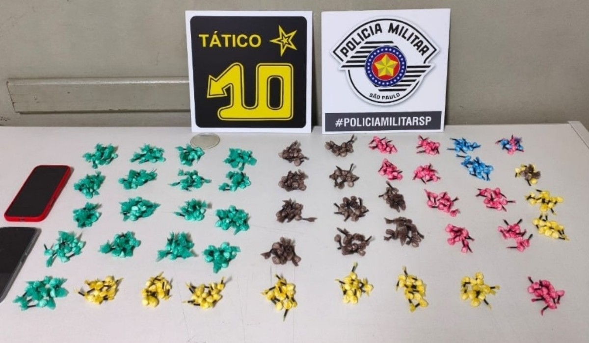 Polícia prende suspeito que portava sacola com 494 porções de cocaína em Piracicaba