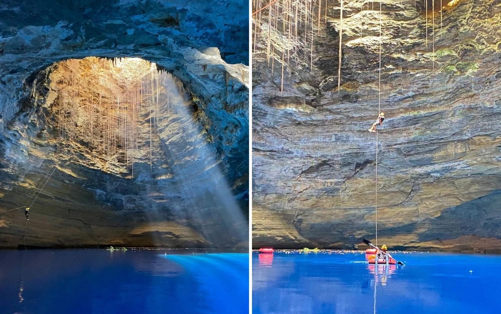 Poço da camisa, em Goiás — Foto: Divulgação/Agência Peregrino Aventura