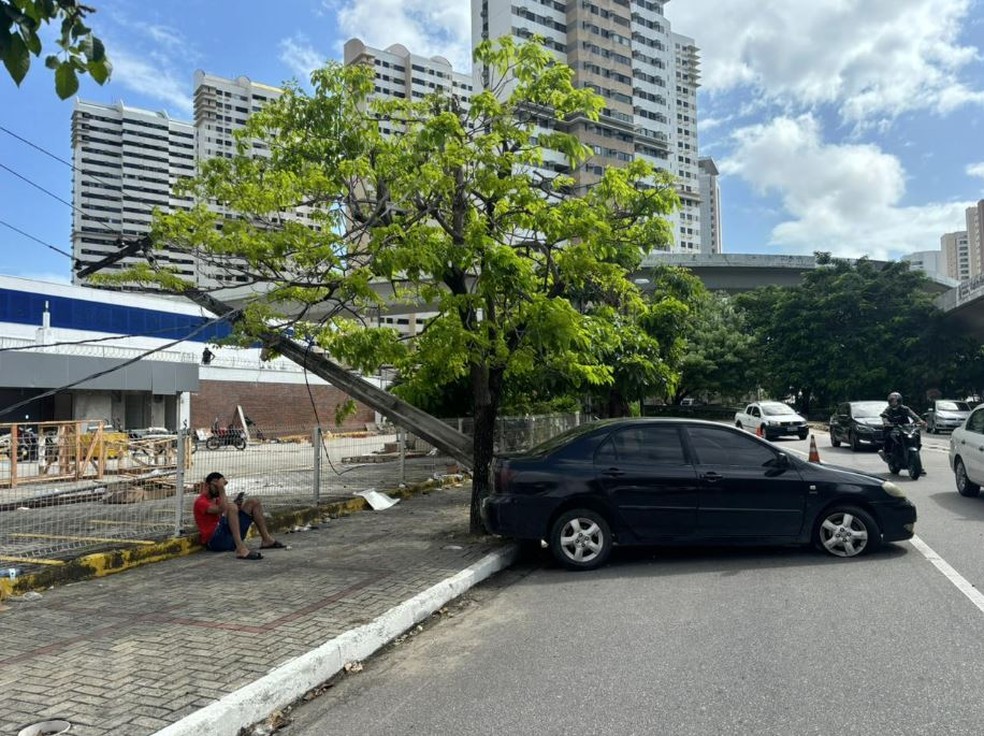 Apesar do forte impacto ninguém sofreu ferimentos graves. — Foto: Kilvia Muniz/Sistema Verdes Mares