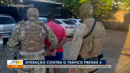 Operação prende quatro suspeitos por tráfico de drogas na região sul de Palmas