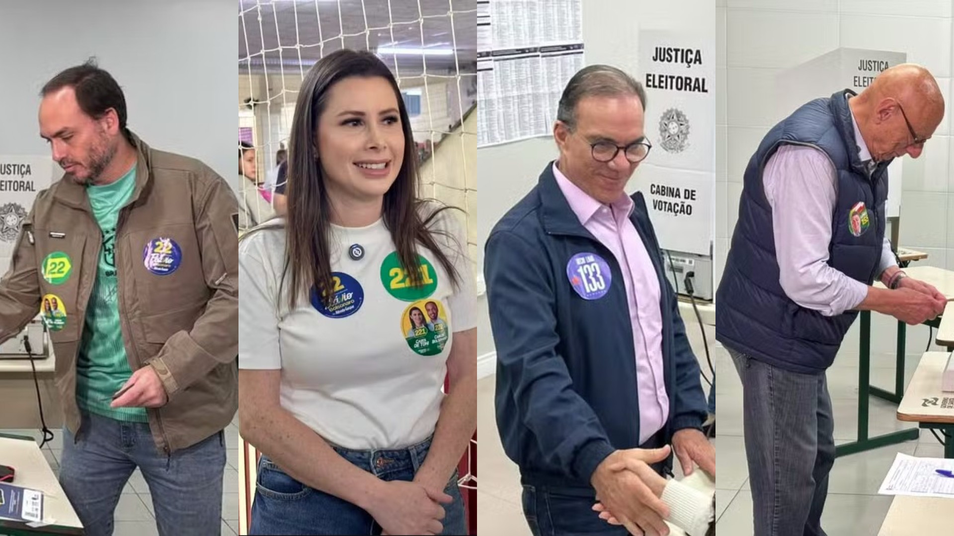 Candidatos ao Senado por SC votam neste domingo; veja
