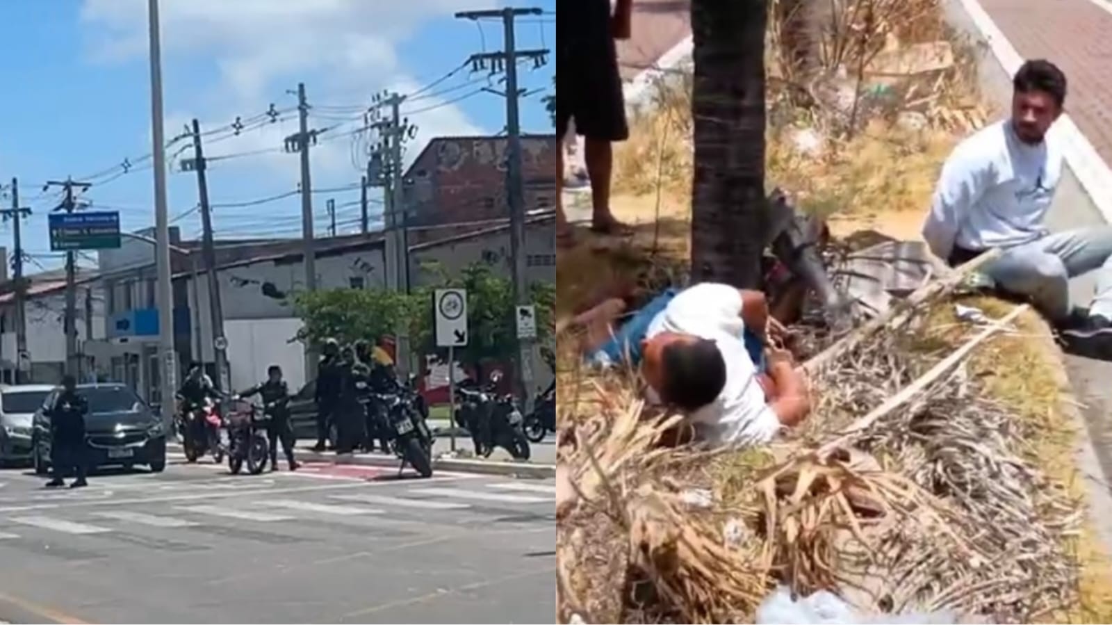 Suspeitos com moto roubada são presos após perseguição em Fortaleza; vídeo