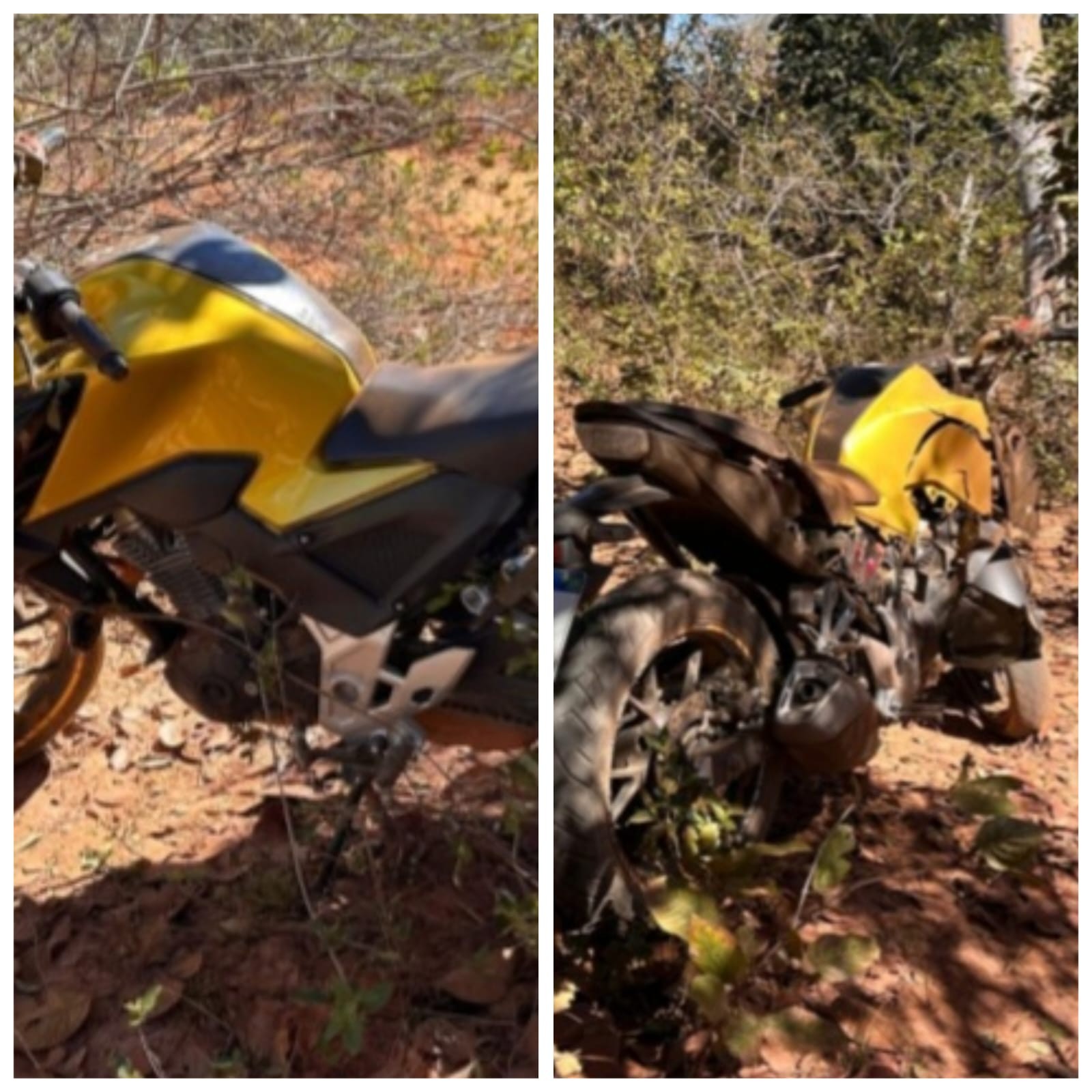 Motociclista morre após bater em árvore em estrada rural de Januária