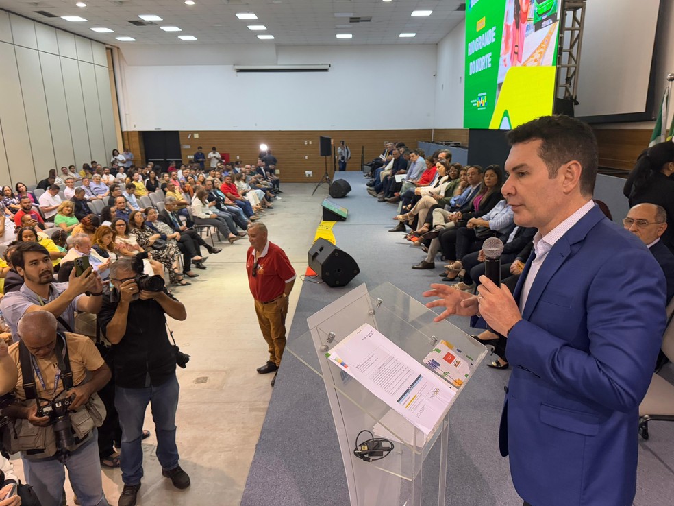 Em visita ao RN, ministro das Cidades anuncia investimentos — Foto: Sérgio Henrique Santos/Inter TV Cabugi