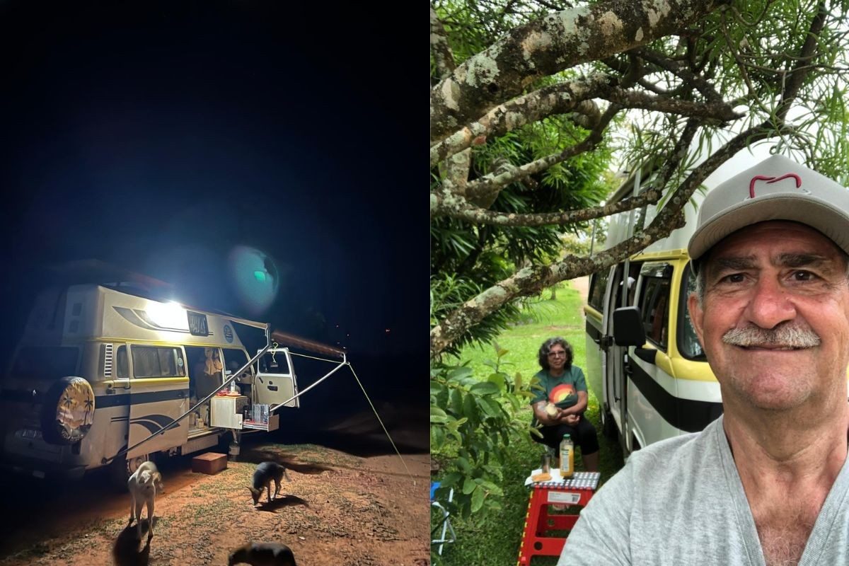 Casal do Paraná transforma van em 'casa sobre rodas' e vive aposentadoria viajando pelo Brasil: 'Liberdade em apreciar qualquer lugar'