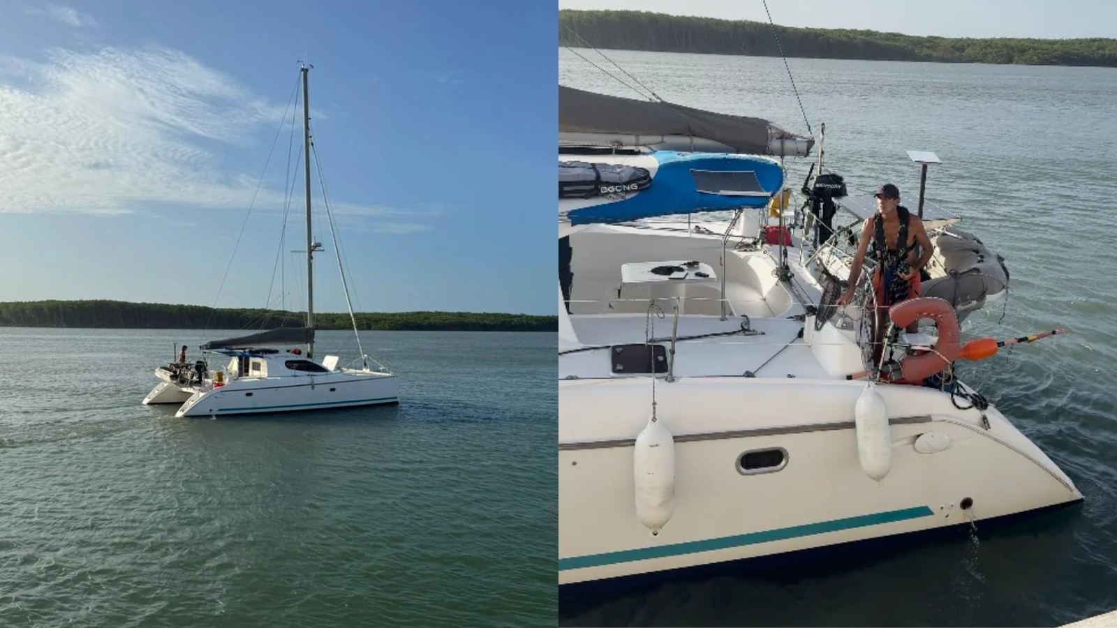 Casal francês chega ao Piauí após quatro meses de viagem pelo Oceano Atlântico