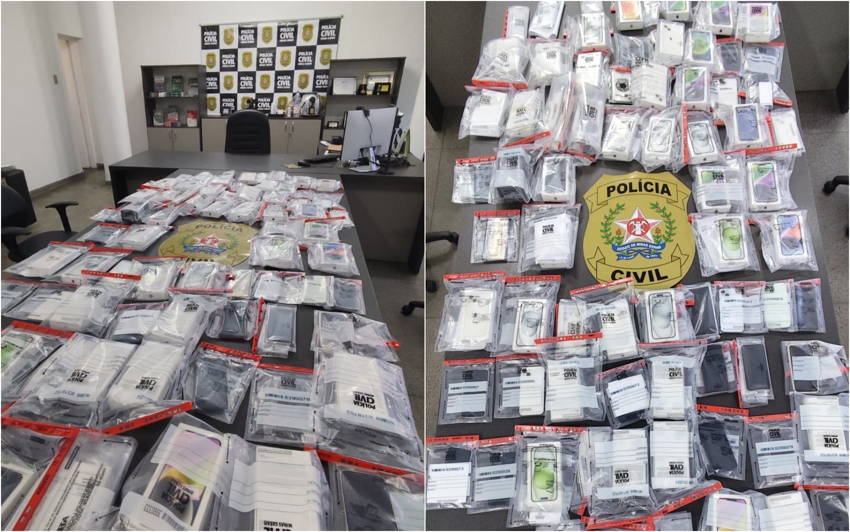 Polícia recupera celulares em operação que investigou desvio de R$ 5 milhões em Poços de Caldas, MG