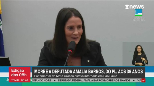 Quem era a deputada federal Amália Barros; parlamentar morreu aos 39 anos  - Programa: Jornal GloboNews 