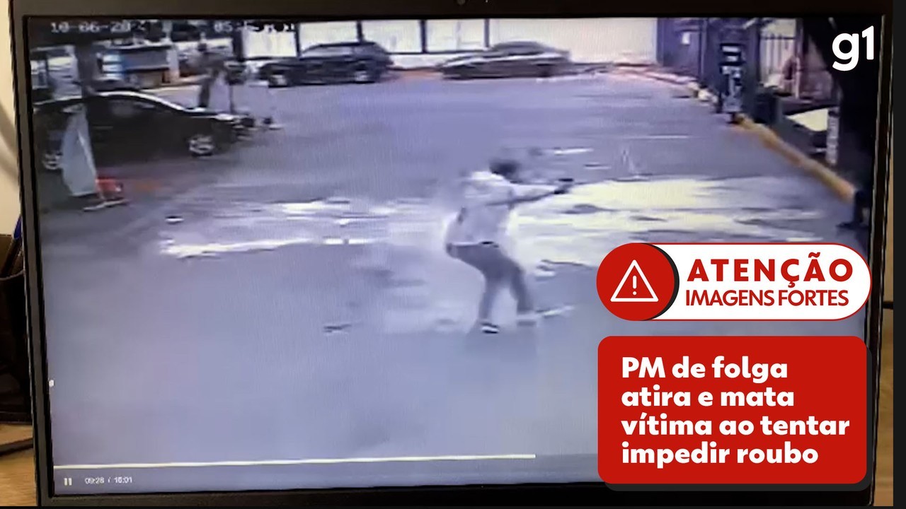 Vídeo mostra momento em que PM de folga atira e mata vítima de assalto ...