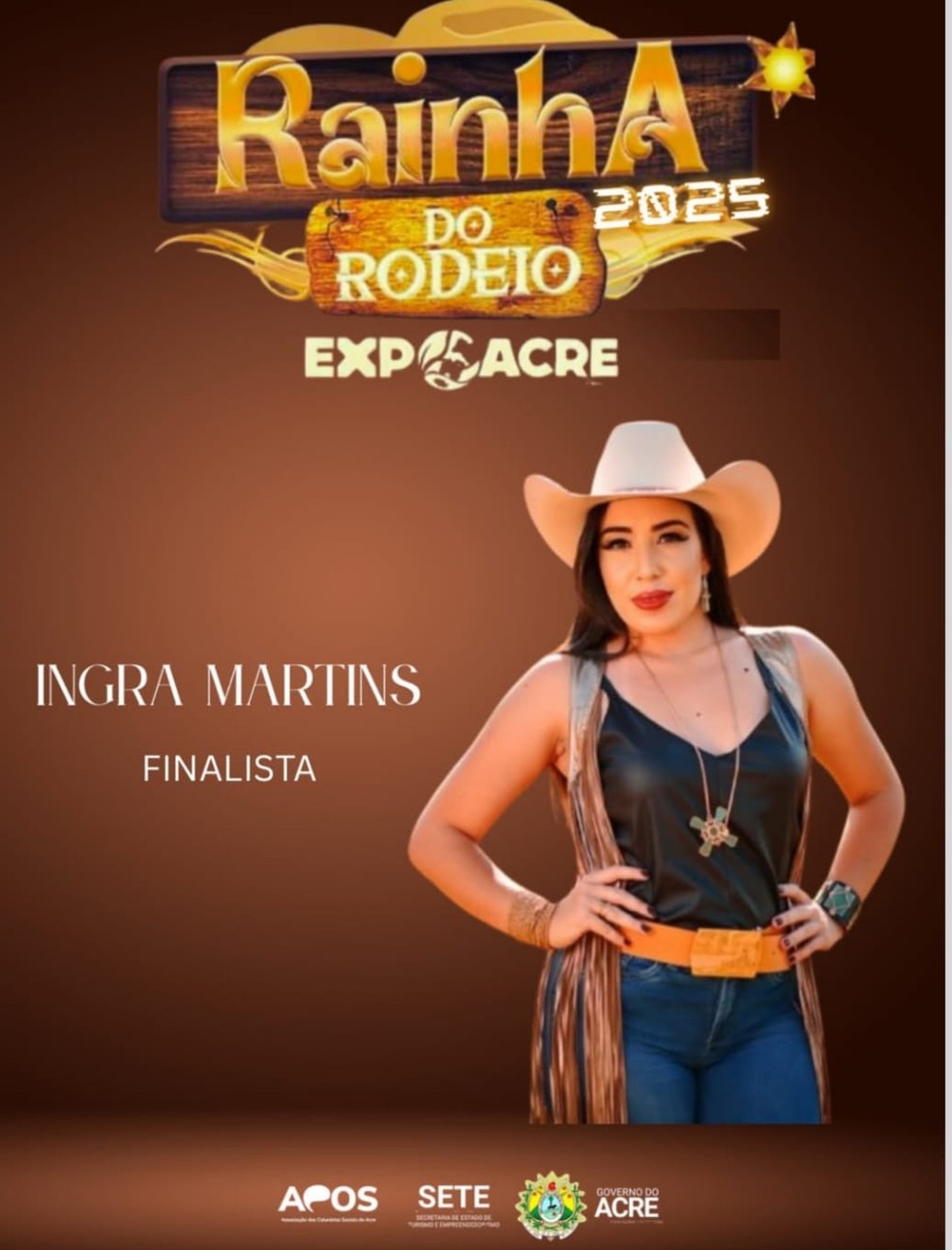 Ingra Martins é finalista no concurso — Foto: Reprodução