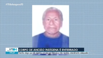 Corpo de ancião indígena é enterrado no Tocantins