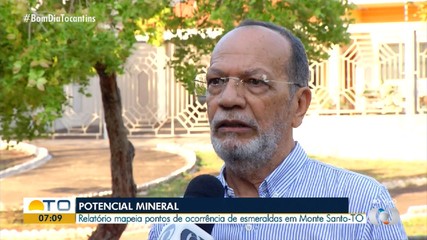 Relatório técnico realiza mapeamento de esmeraldas em Monte Santo do Tocantins
