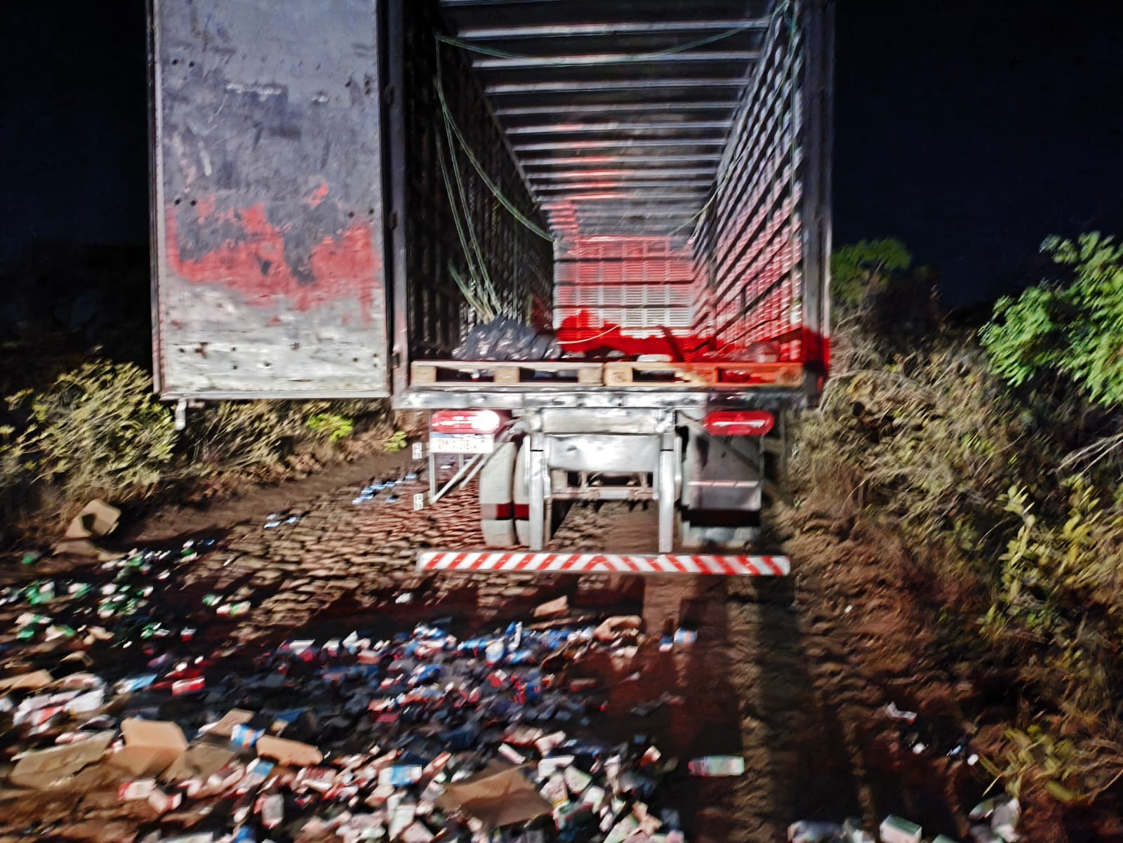 Caminhoneiro é abandonado em matagal após ser feito refém na BR-251 e tem carga de medicamentos roubada