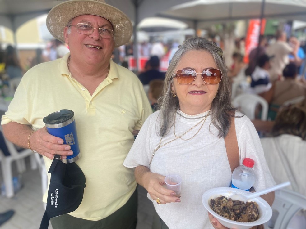 Feirinha de Caicó reúne alimentos típicos regionais — Foto: Pedro Trindade/Inter TV Cabugi