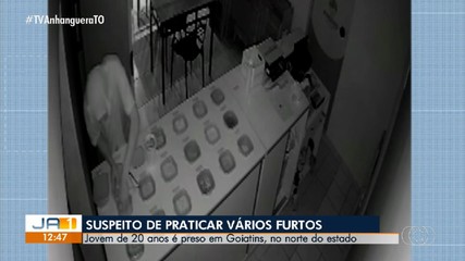 Jovem de 20 anos é preso suspeito de cometer vários furtos em Goiatins