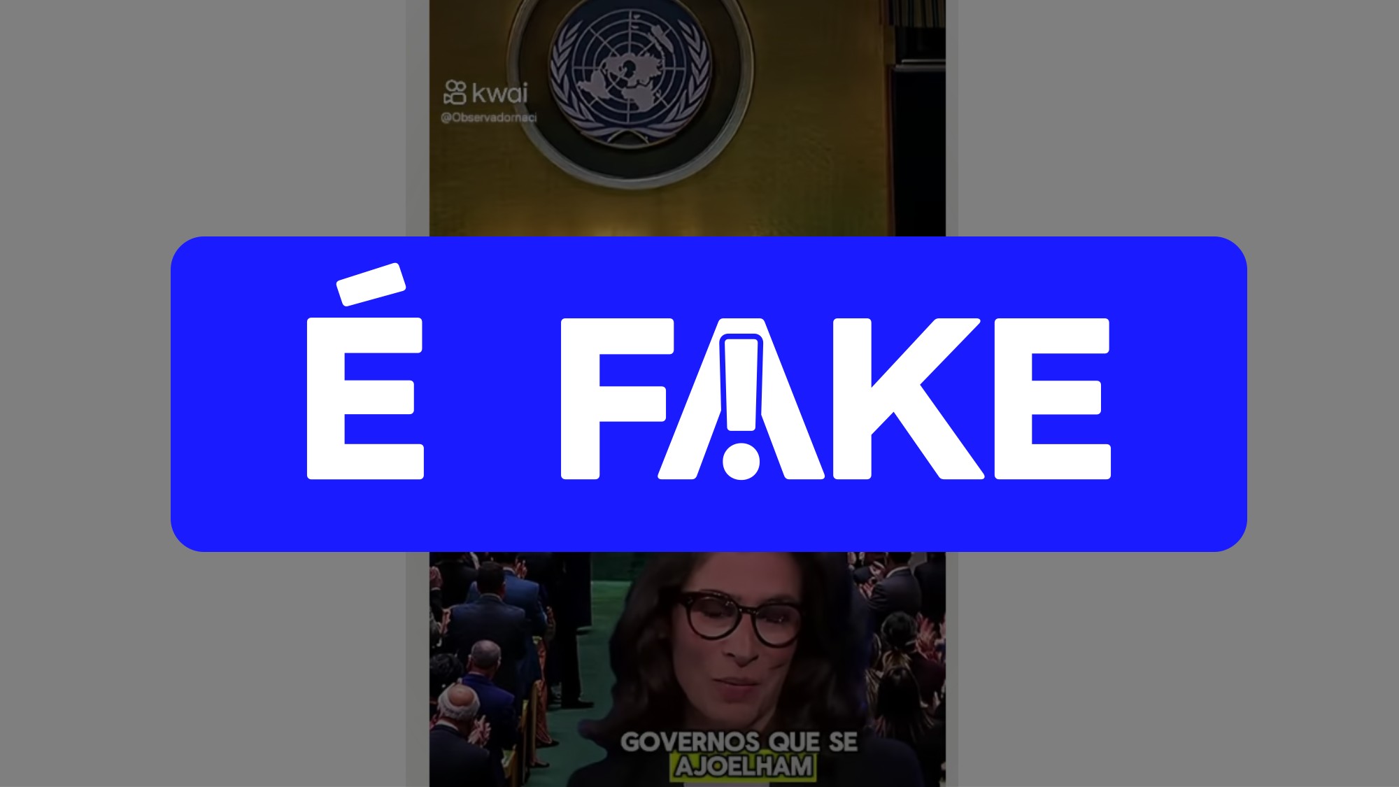 É #FAKE que Renata Vasconcellos, do 'Jornal Nacional', elogiou discurso de Lula na Assembleia da ONU em 2025